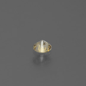 Diamante amarillo natural de 0,12 ct, corte redondo, SI
