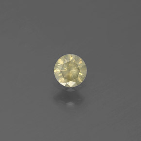 Diamante oro natural de 0,13 ct, corte redondo, SI