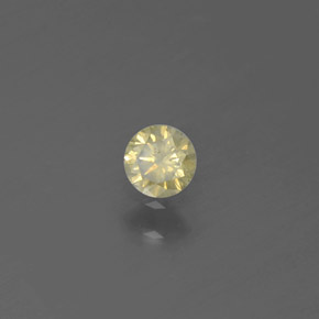 Diamante oro natural de 0,13 ct, corte redondo, SI