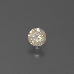 Diamante Champán natural de 0.15 ct, Corte Redondo, SI
