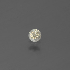 Diamante amarillo natural de 0,08 ct, corte redondo, SI