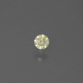 Diamante amarillo natural de 0,07 ct, corte redondo, SI