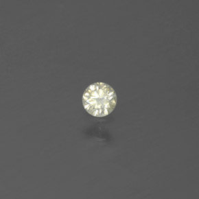 Diamante amarillo natural de 0,06 ct, corte redondo, SI