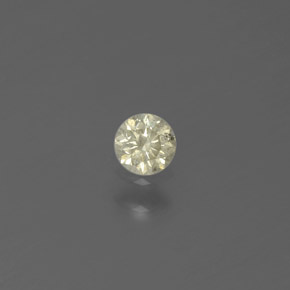 Diamante Champán natural de 0.11 ct, Corte Redondo, SI