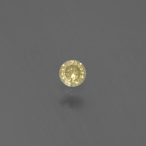 Diamante Champán natural de 0.08 ct, Corte Redondo, SI