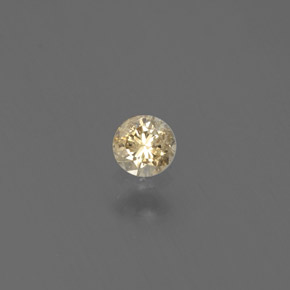 Diamante oro natural de 0,12 ct, corte redondo, SI
