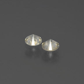 Gemas de diamante amarillo natural de  ct, corte redondo, SI