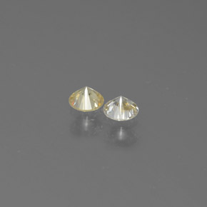 Gemas de diamante amarillo natural de  ct, corte redondo, SI