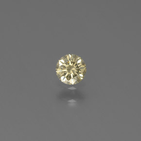 Diamante Champán natural de 0.13 ct, Redondo, SI
