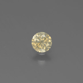 Diamante Champán natural de 0.17 ct, Corte Redondo, SI