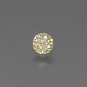 Diamante Champán natural de 0.17 ct, Corte Redondo, SI