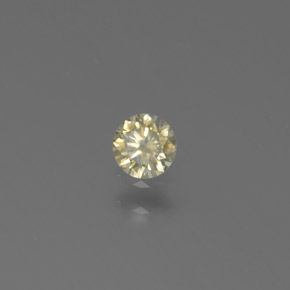 Diamante Champán natural de 0.13 ct, Redondo, SI