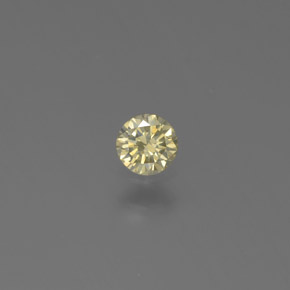 Diamante Champán natural de 0.13 ct, Corte Redondo, SI