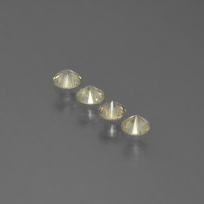 Gemas de diamante amarillo natural de  ct, corte redondo, SI
