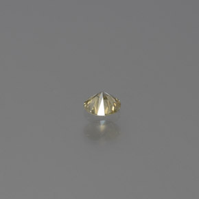 Diamante amarillo natural de 0,09 ct, corte redondo, SI