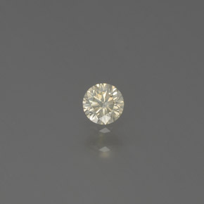 Diamante Champán natural de 0.11 ct, Corte Redondo, SI