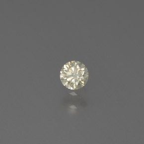 Diamante Champán natural de 0.11 ct, Corte Redondo, SI