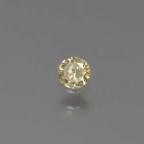 Diamante Champán natural de 0.08 ct, Corte Redondo, SI