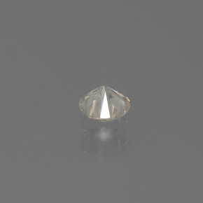 Diamante amarillo natural de 0,14 ct, corte redondo, SI