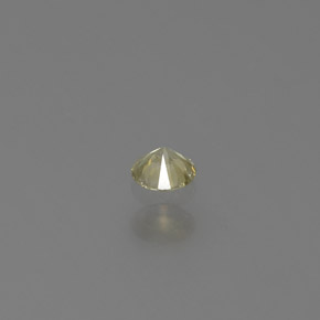 Diamante amarillo natural de 0,06 ct, corte redondo, SI