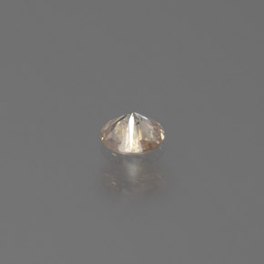 Diamante Champán natural de 0.10 ct, Corte Redondo, SI