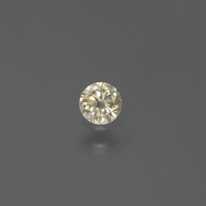 Diamante oro natural de 0,13 ct, corte redondo, SI