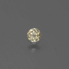 Diamante oro natural de 0,13 ct, corte redondo, SI