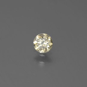 Diamante Champán natural de 0.19 ct, Redondo, SI
