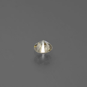 Diamante Champán natural de 0.19 ct, Redondo, SI