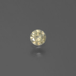 Diamante oro natural de 0,15 ct, corte redondo, SI