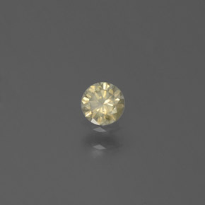 Diamante oro natural de 0,15 ct, corte redondo, SI