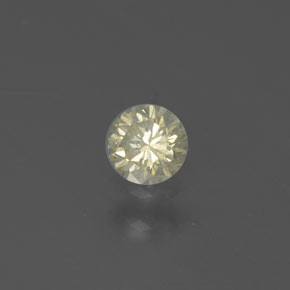 Diamante Champán natural de 0.15 ct, Corte Redondo, SI
