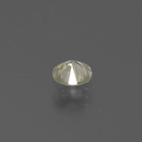 Diamante amarillo natural de 0,15 ct, corte redondo, SI