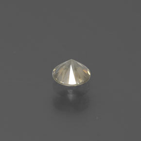 Diamante amarillo natural de 0,16 ct, corte redondo, SI