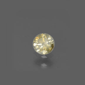 Diamante amarillo natural de 0,17 ct, corte redondo, SI