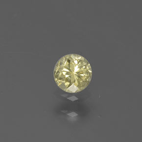 Diamante oro natural de 0,17 ct, corte redondo, SI