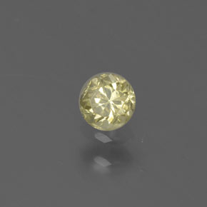 Diamante oro natural de 0,17 ct, corte redondo, SI