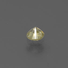 Diamante oro natural de 0,17 ct, corte redondo, SI