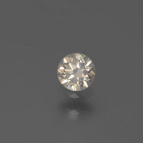Diamante Champán natural de 0.14 ct, Corte Redondo, SI