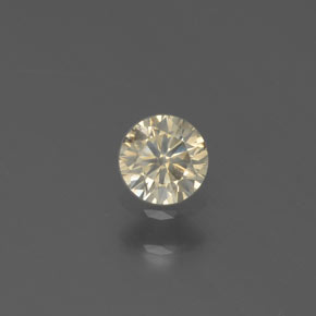 Diamante oro natural de 0,15 ct, corte redondo, SI