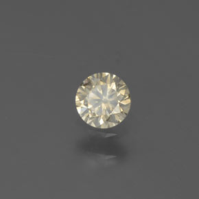 Diamante oro natural de 0,15 ct, corte redondo, SI