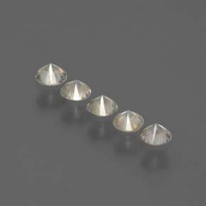 Gemas de Diamante Champán natural de  ct, Corte Redondo, SI