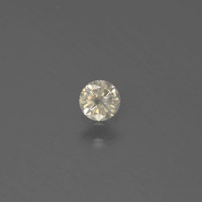 Diamante oro natural de 0,12 ct, corte redondo, SI