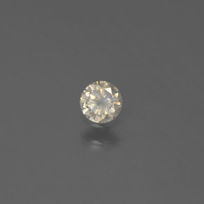 Diamante oro natural de 0,12 ct, corte redondo, SI