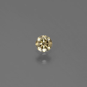 Diamante amarillo natural de 0,12 ct, corte redondo, SI
