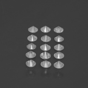 Gemas de diamante blanco natural de  ct, corte redondo, SI