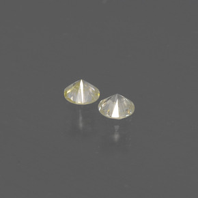 Gemas de diamante amarillo natural de  ct, corte redondo, SI