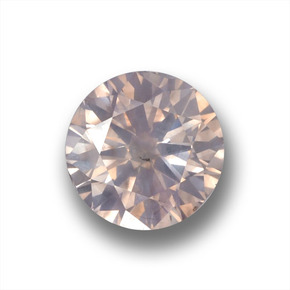 Diamante oro natural de 1,01 ct, corte redondo, VS-SI
