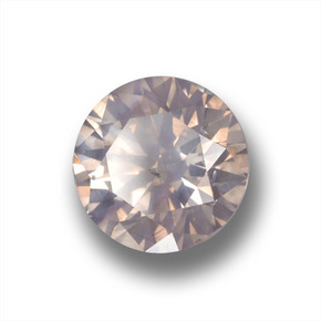 Diamante oro natural de 1,01 ct, corte redondo, VS-SI