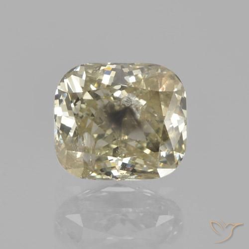 1.15ct Natural Coñac Diamante, Forma Cojín, VS-SI